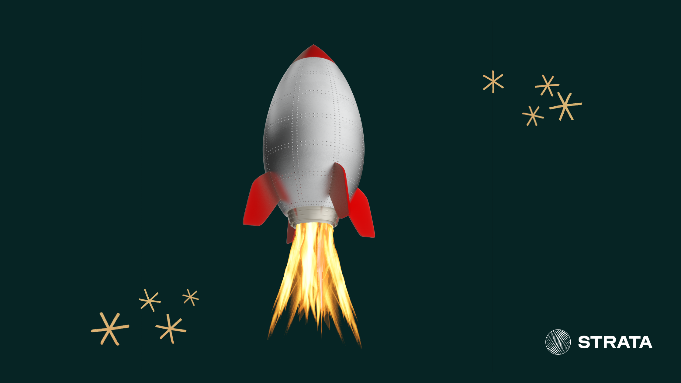 Image of rocket ship on black background