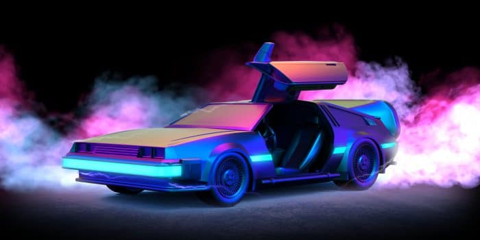 DeLorean futuristic image
