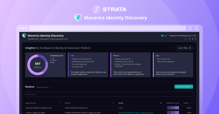 Identity Discovery screenshot - Strata.io