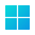 A blue and cyan gradient Microsoft Windows logo, consisting of four equal-sized squares arranged in a two-by-two grid on a black background, seamlessly represents Microsoft's identity orchestration.